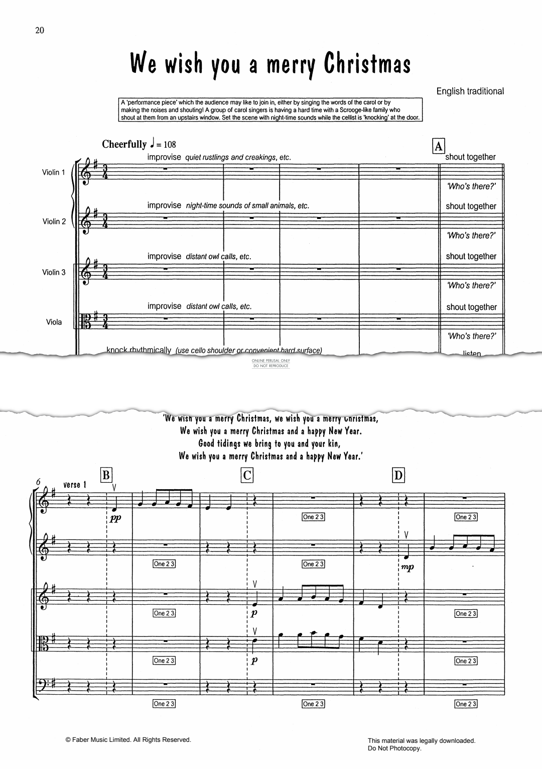 Produktgalerie: Seite 1 von 1 We Wish You A Merry Christmas, , Viola, Violine, Violoncello