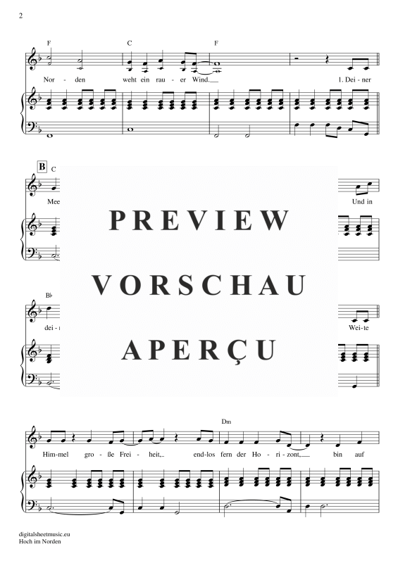 Product gallery: Page 3 of 7 Hoch Im Norden, Santiano, Voice with Piano Accompaniment