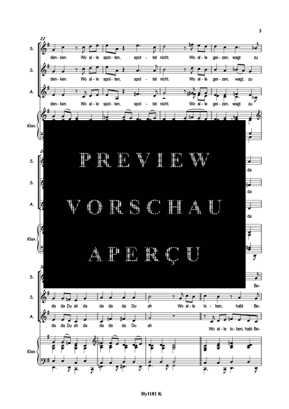 Product gallery: Page 6 of 7 Was keiner wagt - Courage, , (female choir SSA and piano - piano score)
