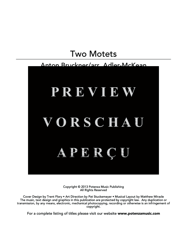 Product gallery: Page 3 of 11 Two Motets, , (Tuba Quartett EETT)
