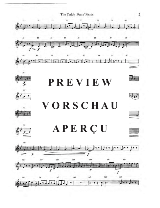 Produktgalerie: Seite 18 von 21 The Teddy Bear´s Picnic , , (Blechbläser Quintett)