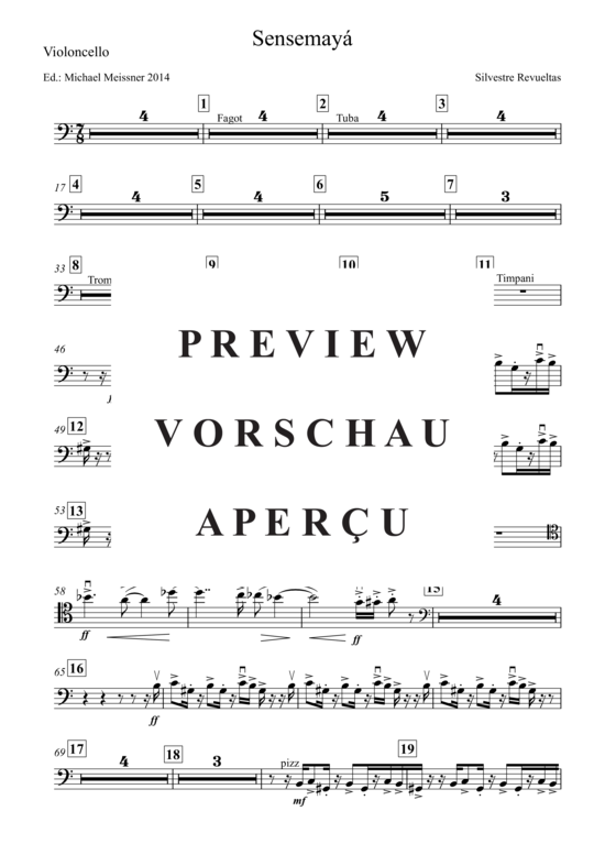 Produktgalerie: Seite 3 von 5 Sensemaya , , (Violoncello)