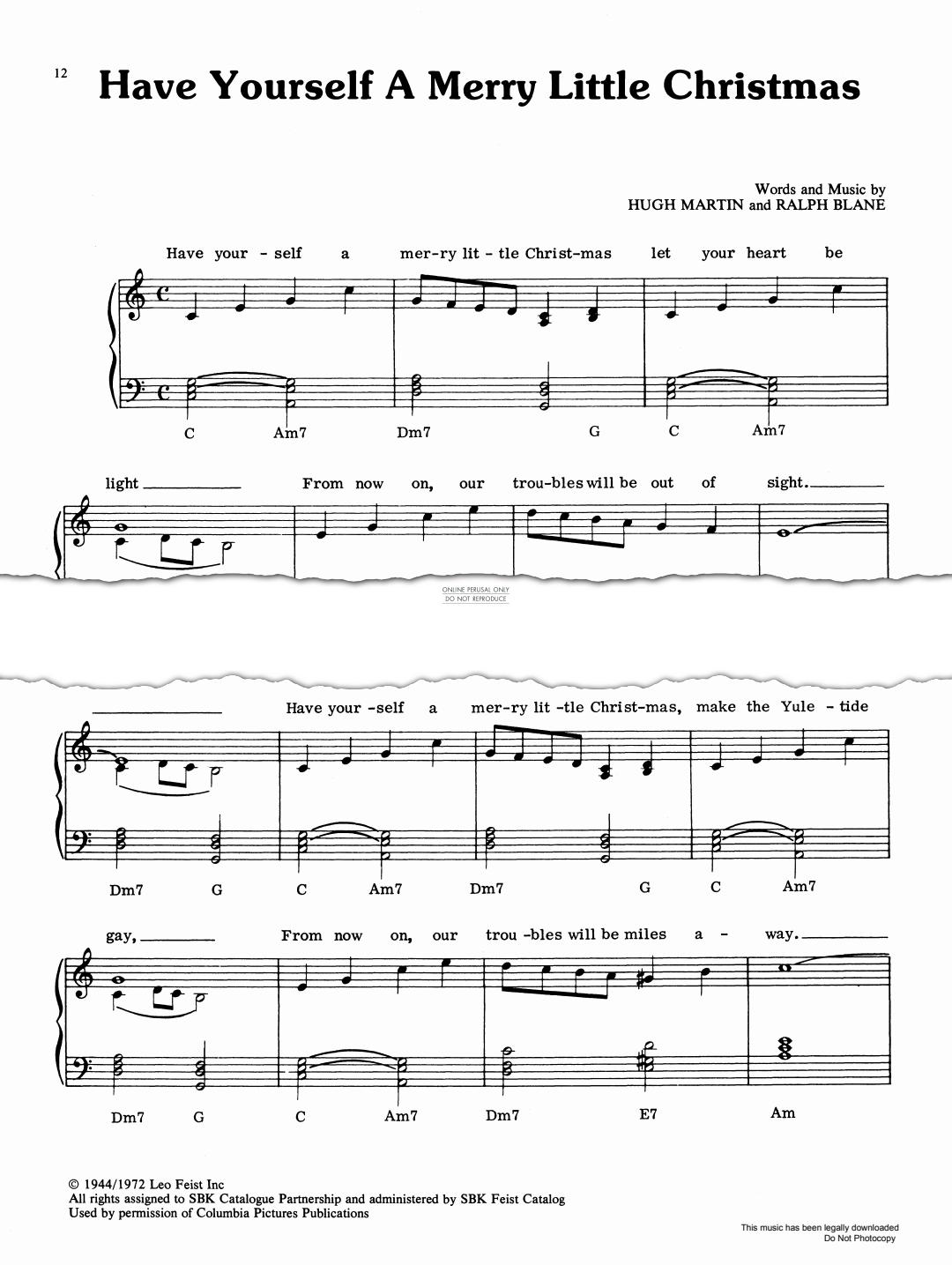 Produktgalerie: Seite 1 von 1 Have Yourself A Merry Little Christmas, Hugh Martin, Gesang, Gitarre, Klavier