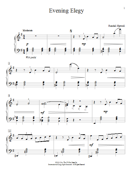 Produktbild zu: Evening Elegy