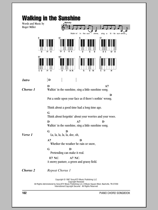 Produktbild zu: Walking In The Sunshine