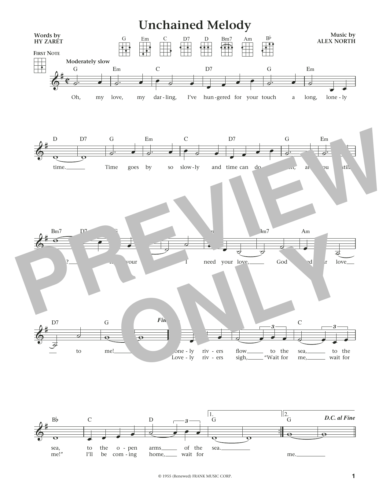 Product gallery: Page 1 of 1 Unchained Melody (from The Daily Ukulele) (arr. Liz and Jim Beloff), The Righteous Brothers