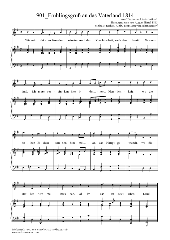 Product picture to: Frühlingsgruß an das Vaterland 1814 Text: Max von Schenkendorf