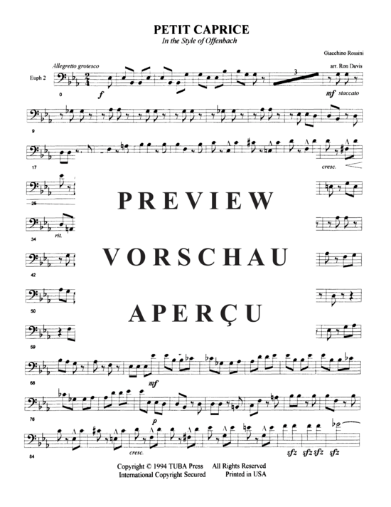 Product gallery: Page 18 of 21 Petit Caprice in the Style of Offenbach , , (Tuba Quartett EETT)