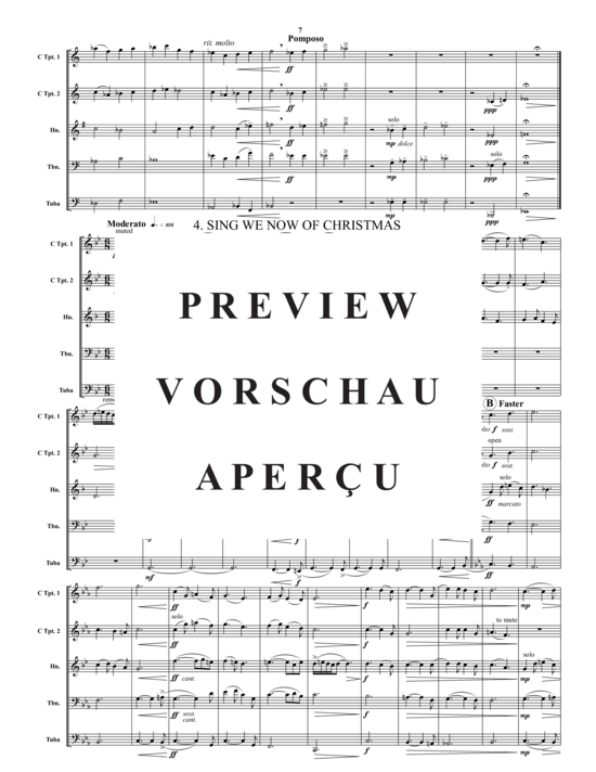Produktgalerie: Seite 8 von 21 Carols for Brass, Set 2 , , (Blechbläser-Quintett)