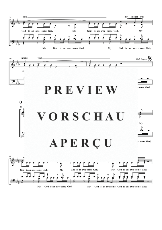 Produktgalerie: Seite 6 von 6 Awesome God, , Gemischter Chor a capella