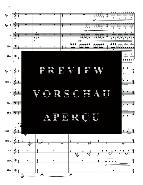 Produktgalerie: Seite 6 von 11 Conquered Quest, The, , (Blechbläser Quintett)