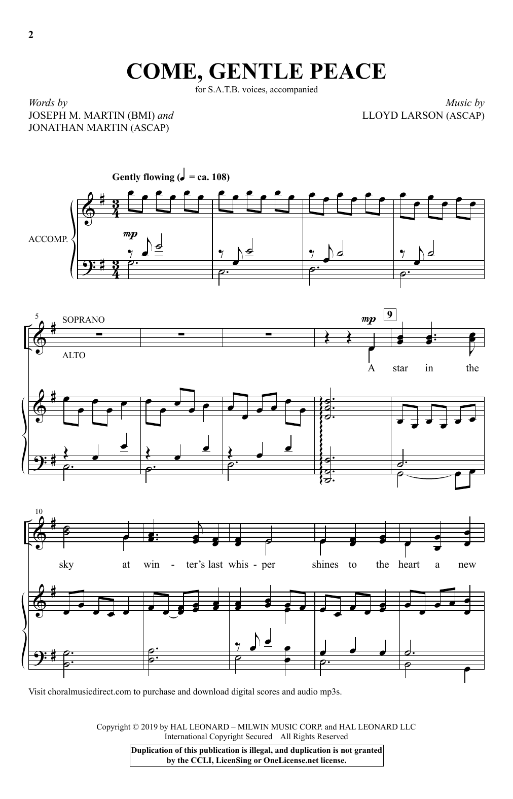 Produktbild zu: Come, Gentle Peace