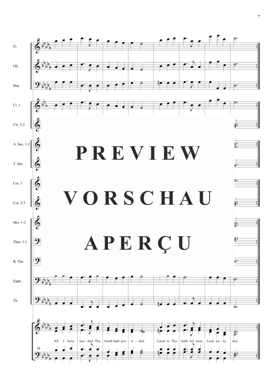 Produktgalerie: Seite 10 von 11 Great is thy faithfulness, , Gemischter Chor und Concert Band