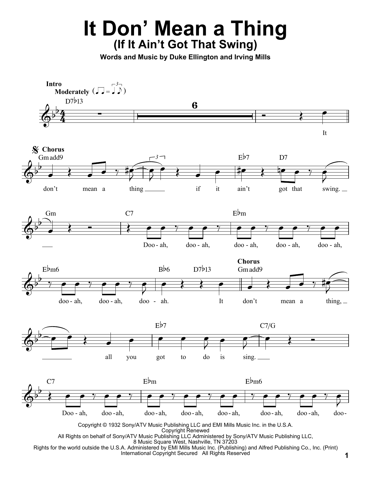 Produktbild zu: It Don't Mean A Thing (If It Ain't Got That Swing)