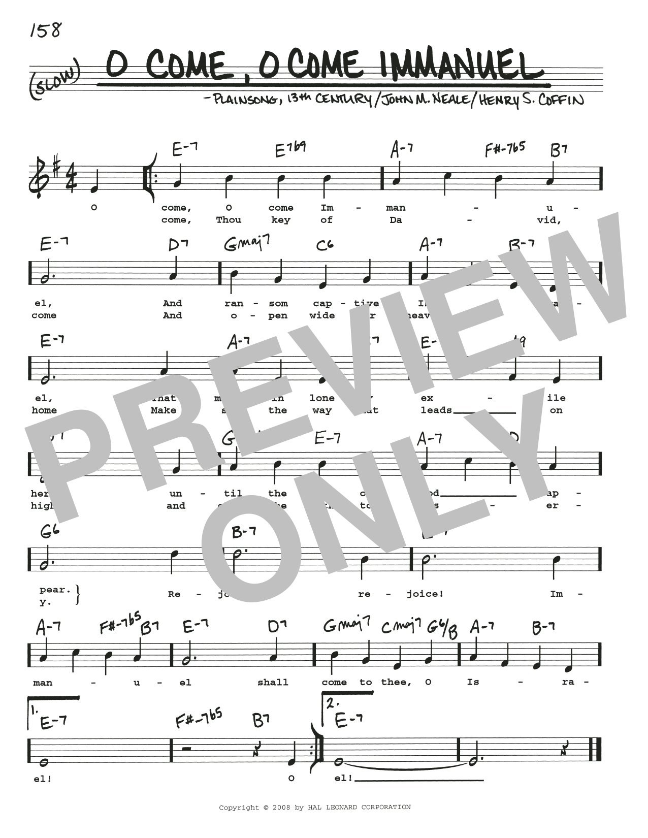 Product gallery: Page 1 of 1 O Come, O Come Immanuel, Plainsong, 13th Century