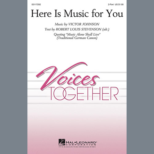 cover: Here Is Music For You, Victor C. Johnson