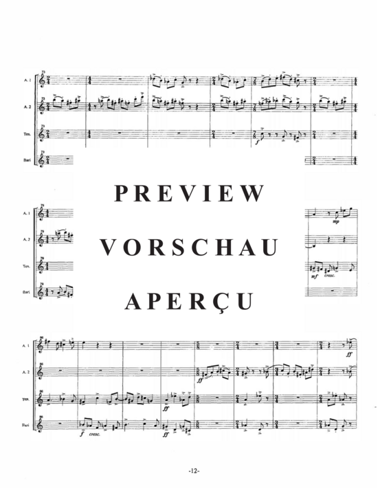 Product gallery: Page 15 of 21 Dream Visions , , (Saxophonquartett SATB)