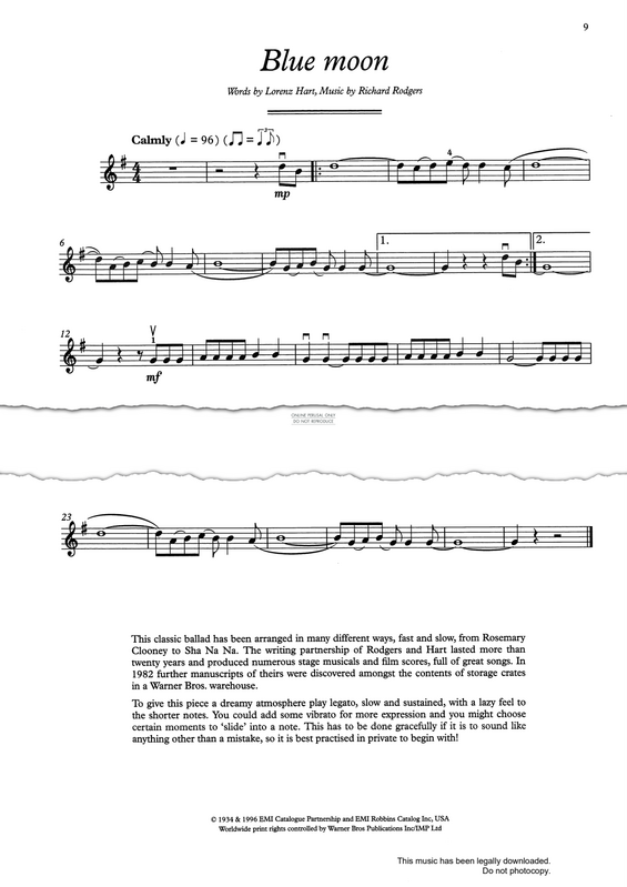 Product gallery: Page 1 of 1 Blue Moon, Richard Rodgers