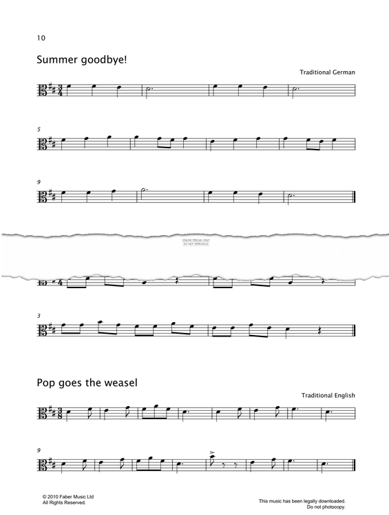 Produktgalerie: Seite 1 von 1 Pop Goes The Weasel, English Traditional, Viola
