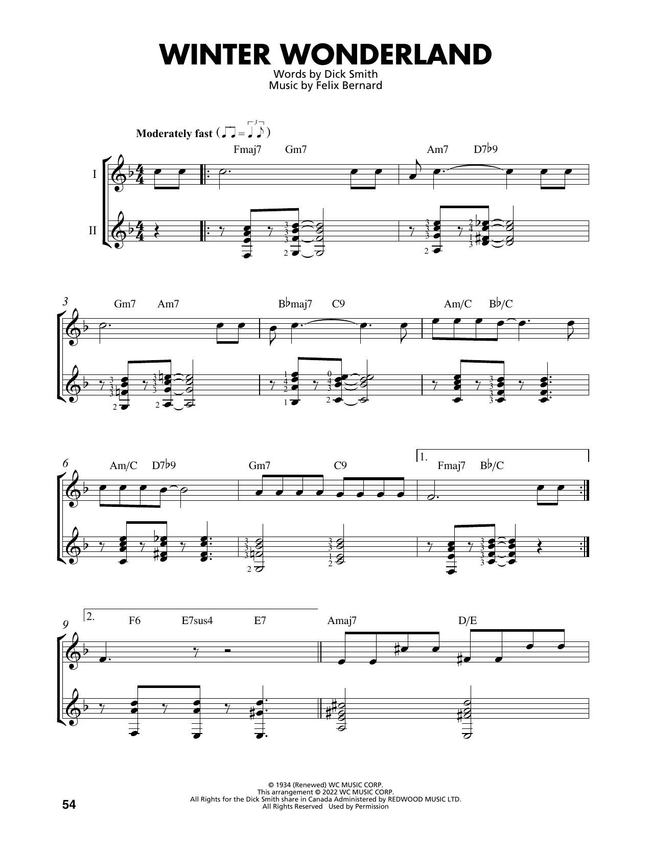 Produktbild zu: Winter Wonderland (arr. Mark Phillips)