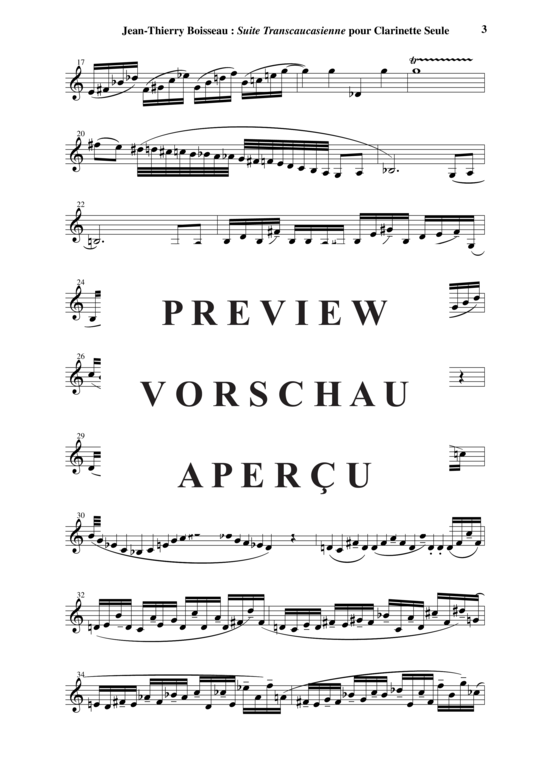 Product gallery: Page 4 of 18 Suite Transcaucasienne (6 études) , , clarinet solo