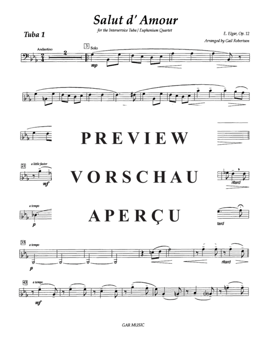Product gallery: Page 15 of 18 Salut d´Amour , , (Tuba Quartett EETT)
