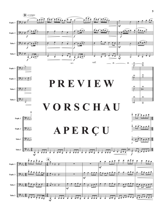 Product gallery: Page 6 of 21 Tuba Quartet No. 1 in c minor , , (Tuba quartet EEETT)