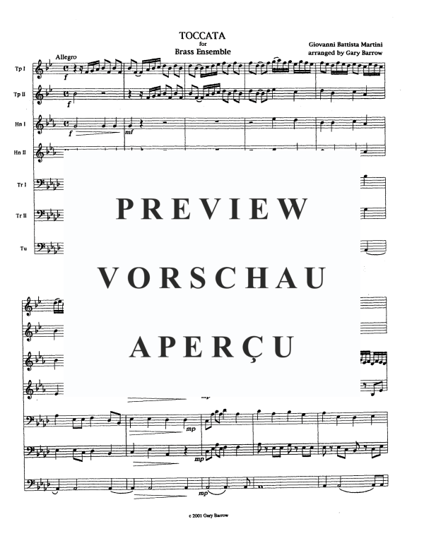 Produktgalerie: Seite 3 von 11 Toccata, , BlechblÀserensemble