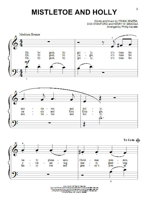 Product gallery: Page 1 of 1 Mistletoe And Holly (arr. Phillip Keveren), Frank Sinatra