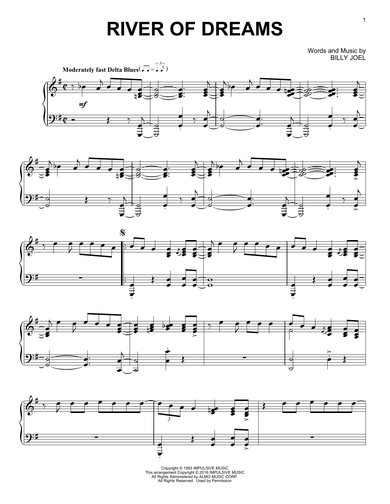 Produktbild zu: The River Of Dreams [Jazz version]