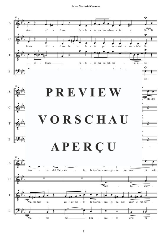 Produktgalerie: Seite 8 von 11 Salve, Maria del Carmelo - Ritus, , Gemischter Chor a capella
