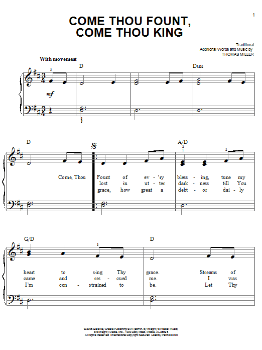 Produktbild zu: Come Thou Fount, Come Thou King