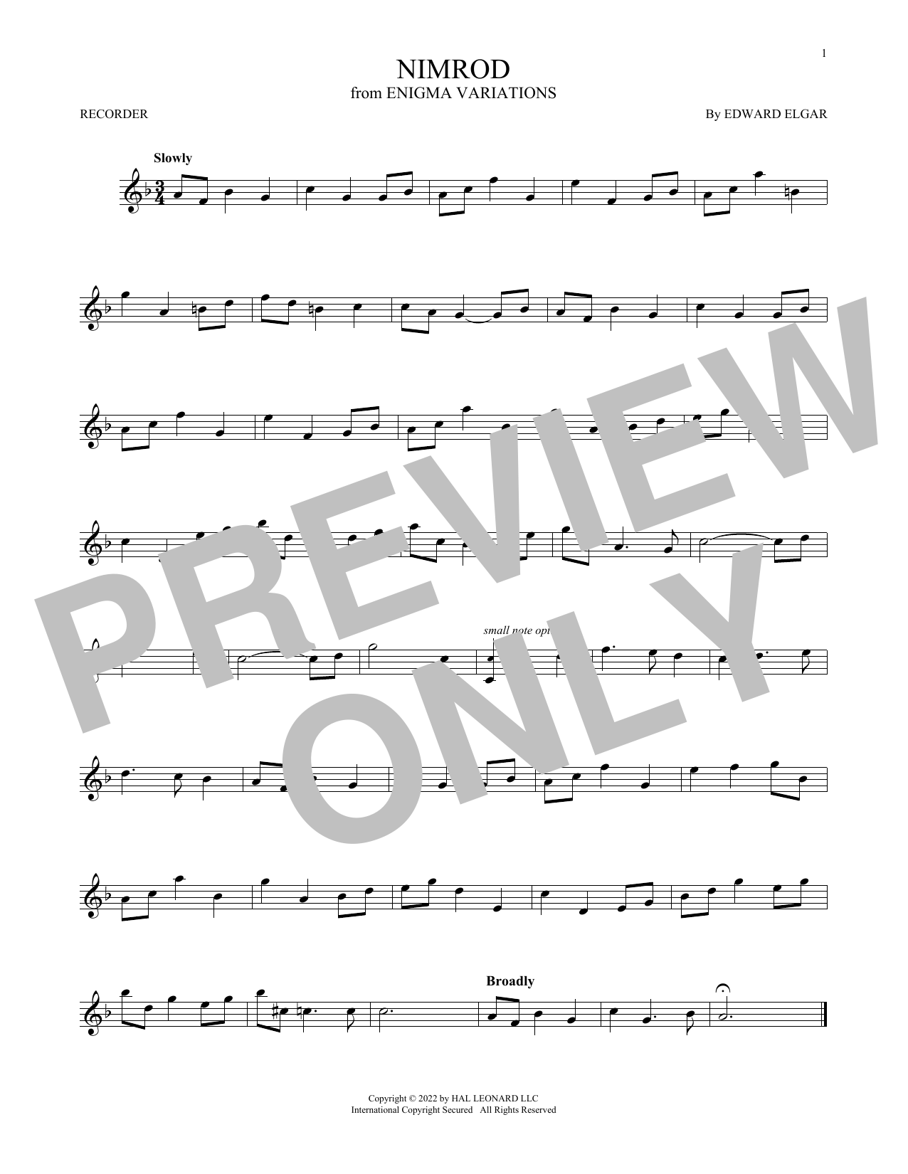 Product gallery: Page 1 of 1 Nimrod, Edward Elgar