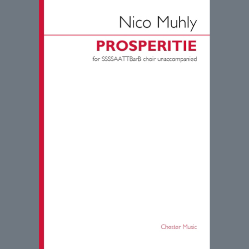 cover: Prosperitie (for SSSSAATTBarB), Nico Muhly