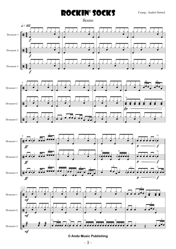 Produktgalerie: Seite 1 von 11 Rockin Socks, , Drumset Trio