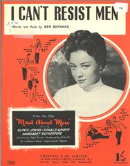 cover: I Can't Resist Men, Glynis Johns, Gesang, Gitarre, Klavier