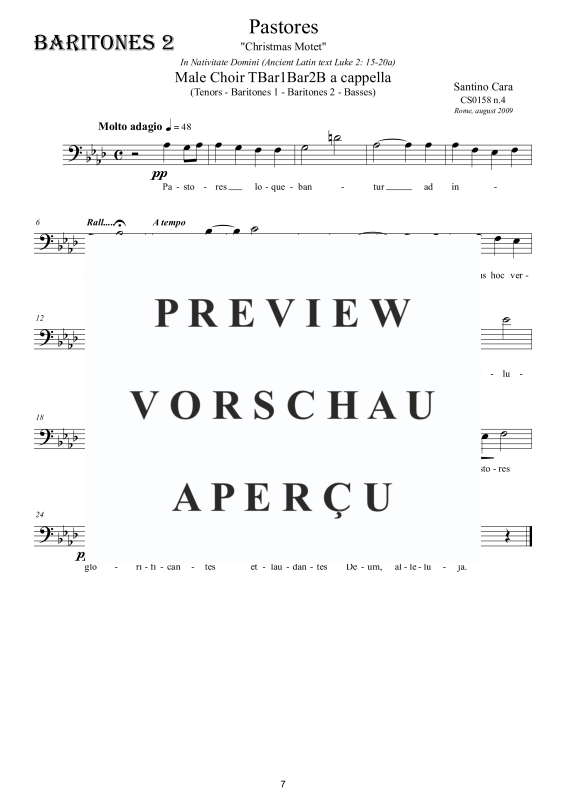 Produktgalerie: Seite 8 von 9 Pastores - Christmas Motet, , Männerchor