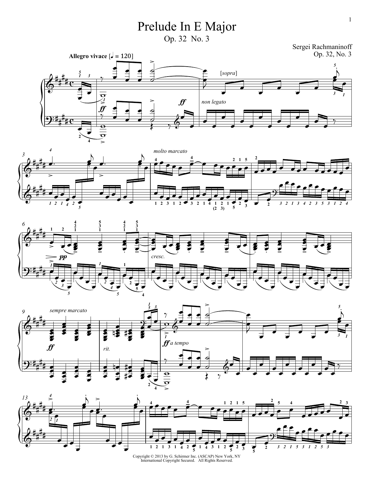 Product picture to: Prelude In E Major, Op. 32, No. 3