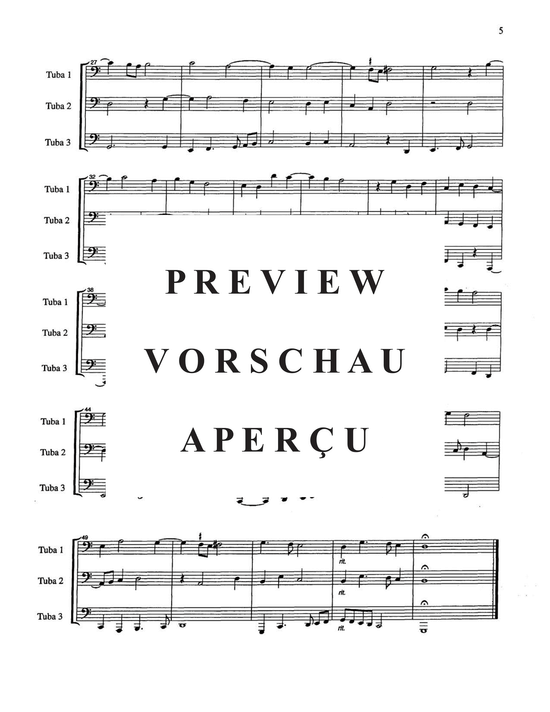 Produktgalerie: Seite 9 von 21 Fantasie a tre voci (fantasie for three instruments) , , Tubatrio