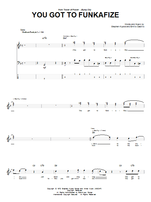Produktgalerie: Seite 1 von 1 You Got To Funkafize, Tower Of Power, E-Bass