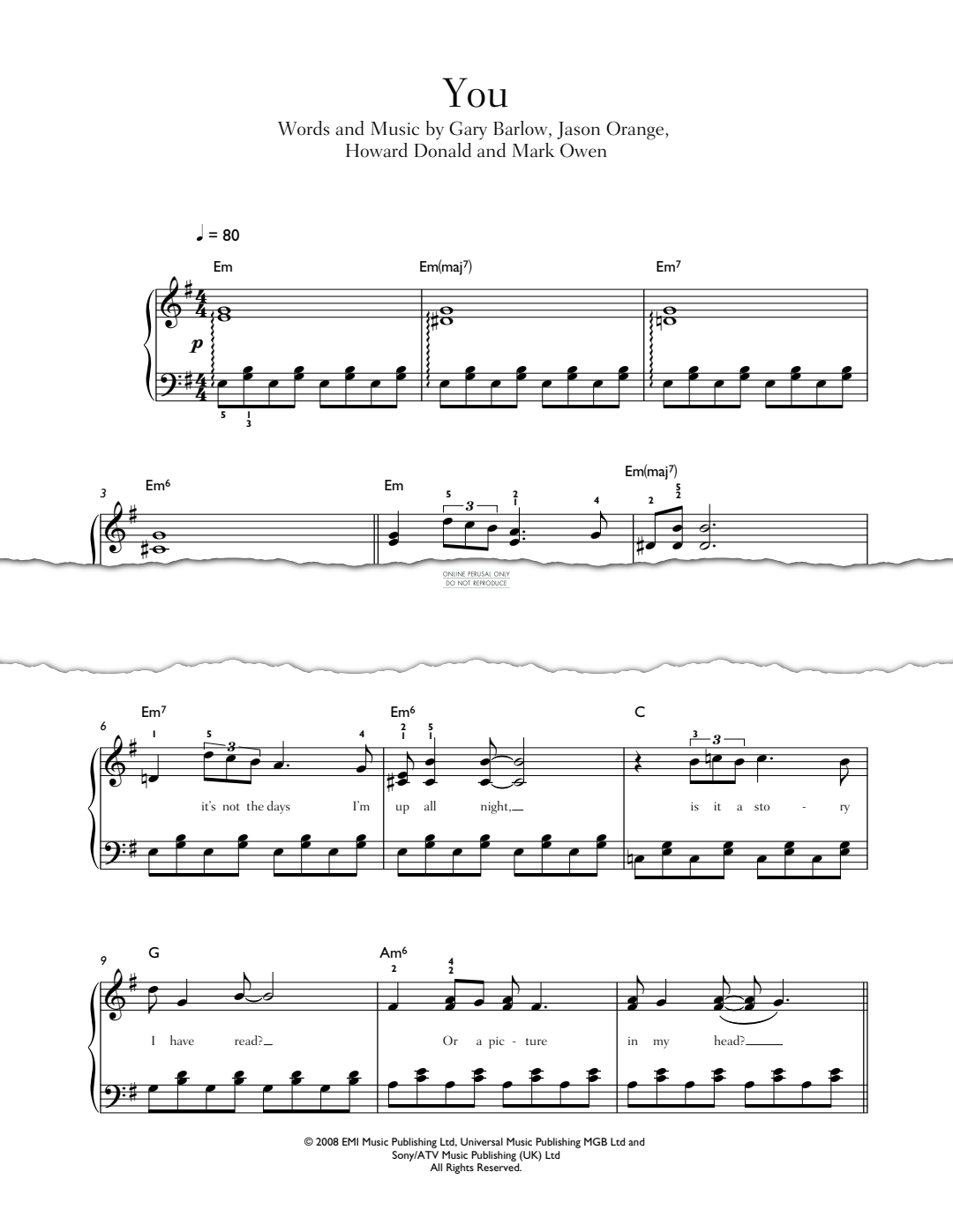 Produktgalerie: Seite 1 von 1 You, Take That, Klavier
