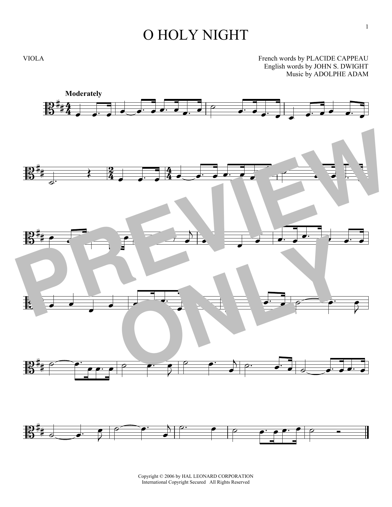 Product gallery: Page 1 of 1 O Holy Night, Adolphe Adam