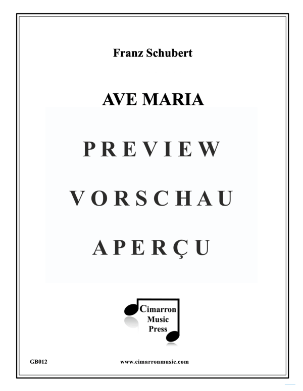 Product gallery: Page 2 of 11 Ave Maria, , Brass Ensemble - Nonet