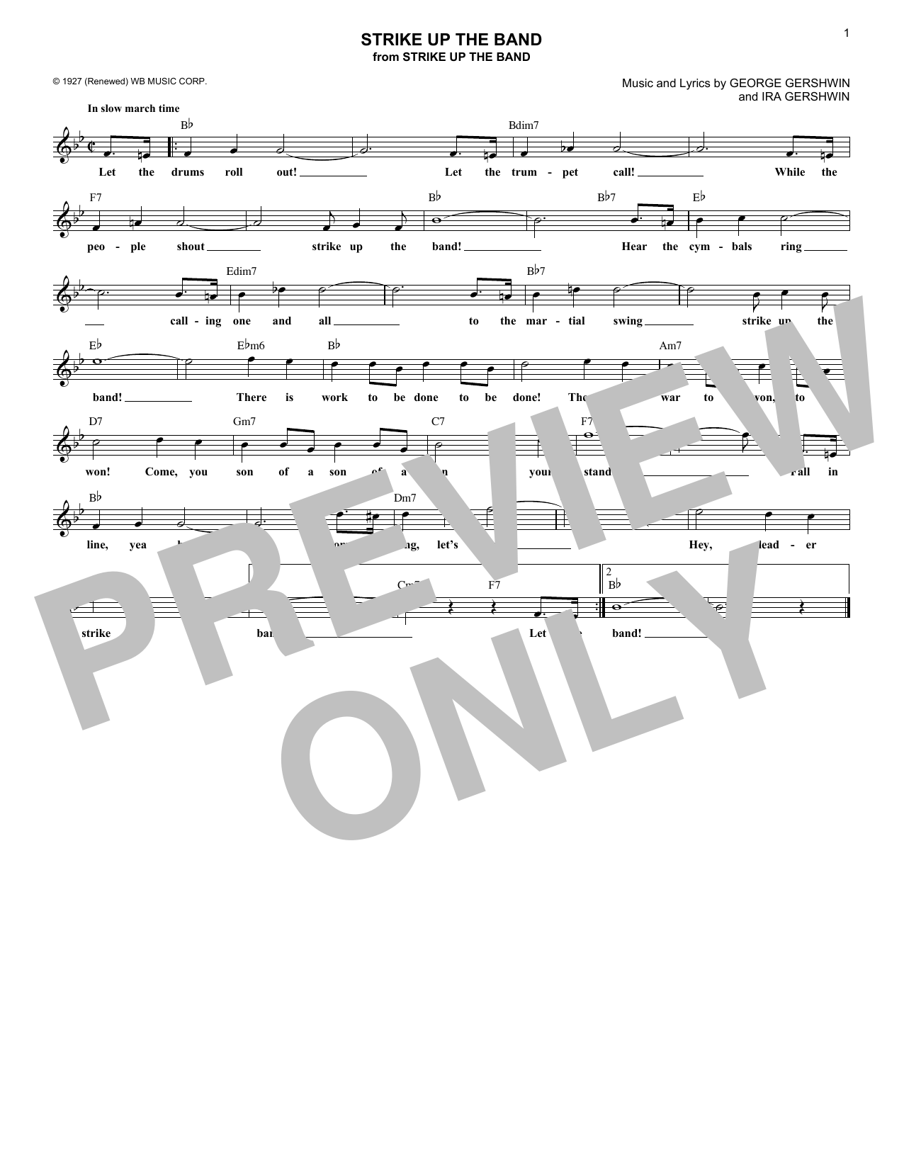 Produktbild zu: Strike Up The Band