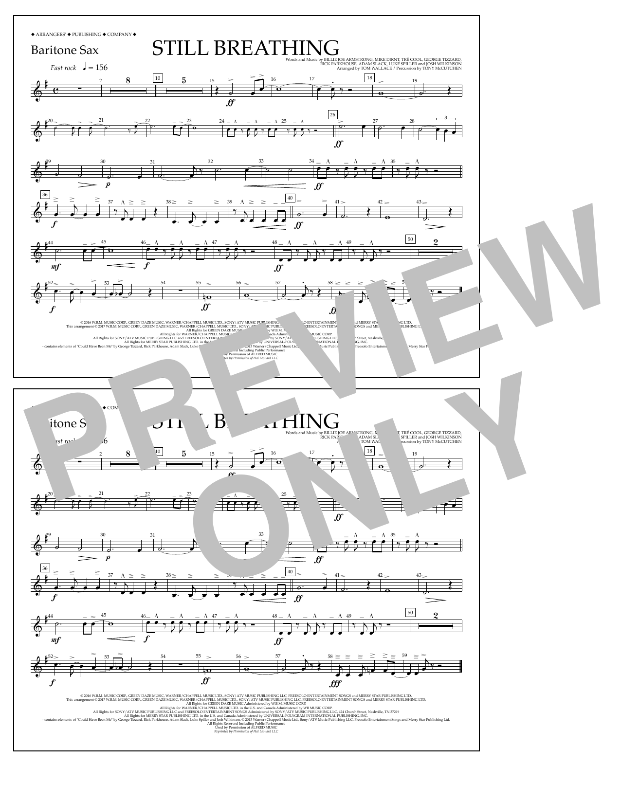 Product picture to: Still Breathing - Baritone Sax