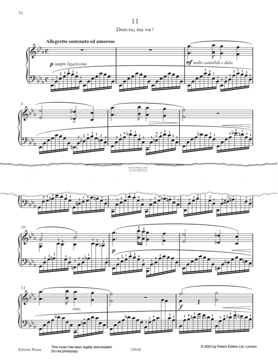 Produktgalerie: Seite 1 von 1 Etude in E-Flat major, Adolph von Henselt, Klavier