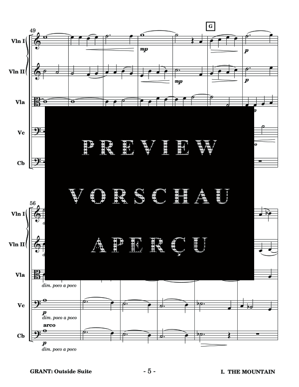 Produktgalerie: Seite 9 von 11 Outside Suite for String Orchestra , , (Streichorchester)
