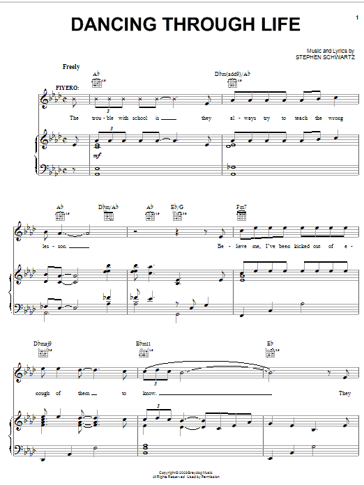 Produktbild zu: Dancing Through Life (from Wicked)