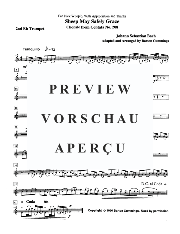 Produktgalerie: Seite 9 von 11 Schafe können sicher weiden, , Brass Ensemble - Nonett