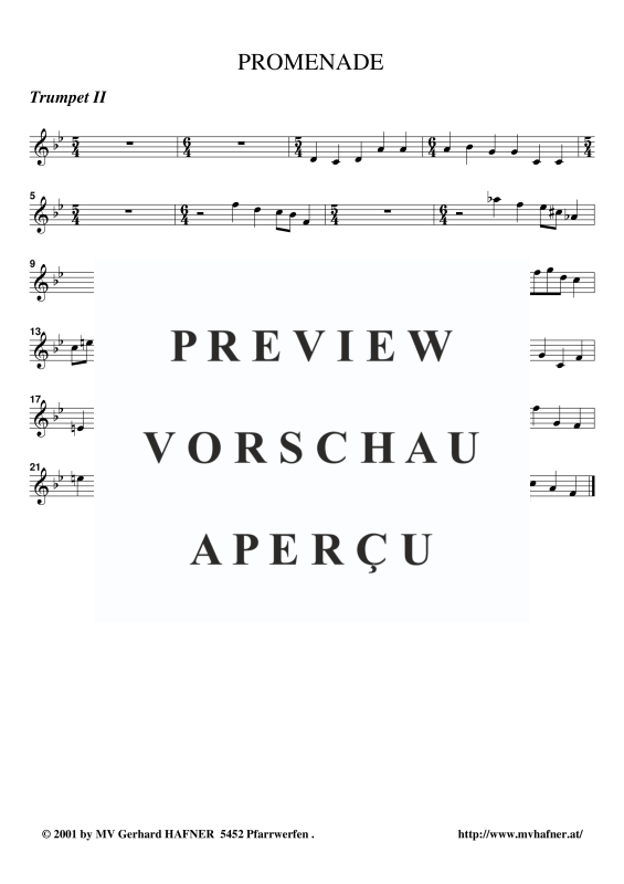 Produktgalerie: Seite 5 von 11 Promenade aus ´Bilder einer Ausstellung´, , (Blechbläser Quintett)
